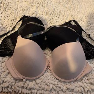 Wacoal & Natori lace underwire convertible 2 bras